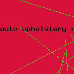 auto upholstery